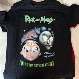 Black Graphic Tee - Rick and Morty